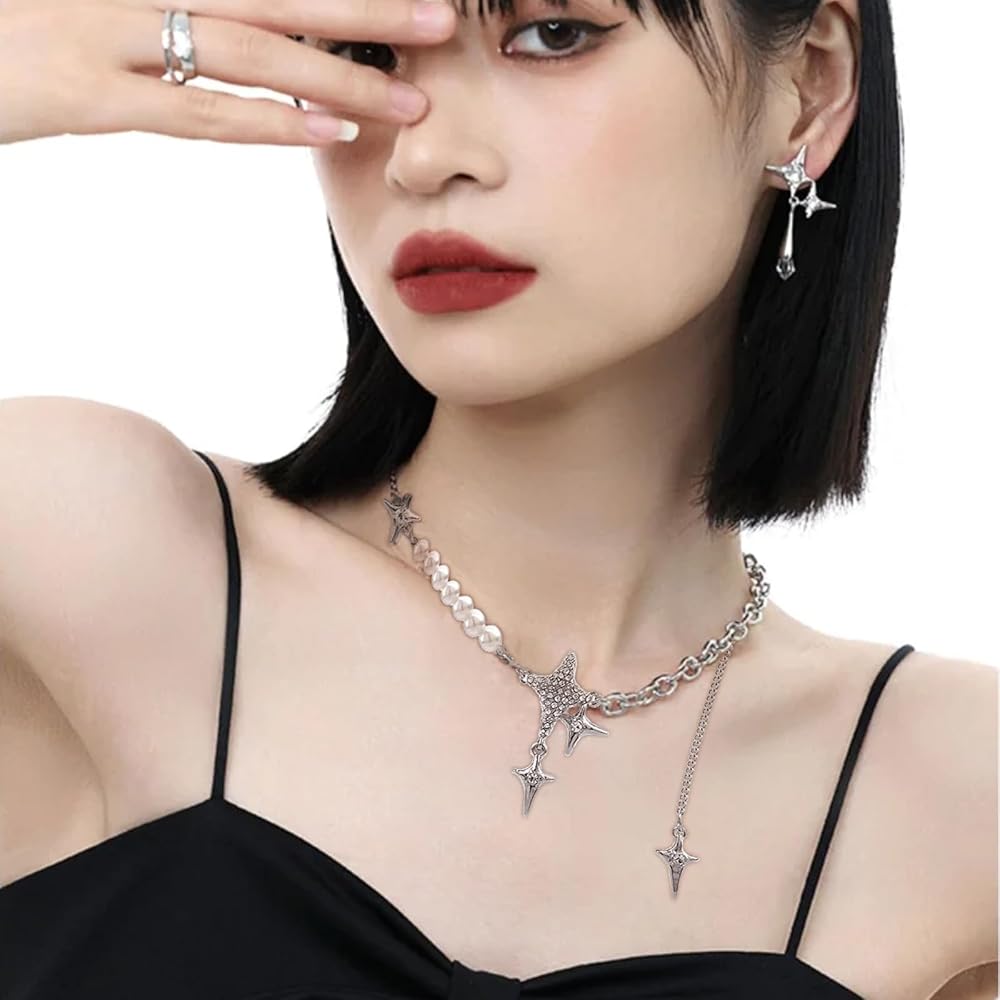 アクセサリー y2k design necklace Amazon.com: 2 Pcs Y2k Accessories Y2k Necklace for Women